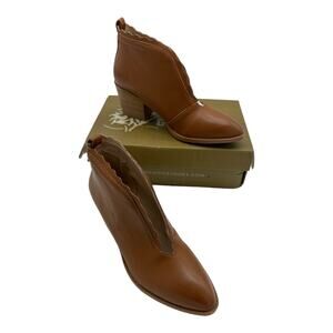 GC Shoes Maris Cut-Out‎ Ankle Boot Women's Shoes, Cognac, Size 9